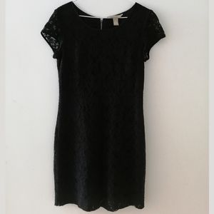 Banana Republic black lace dress